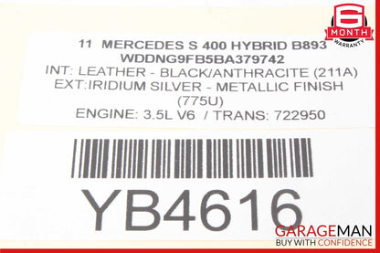 10-13 Mercedes W221 S400 S63 S550 Dashboard Center Console CD Player Cover OEM