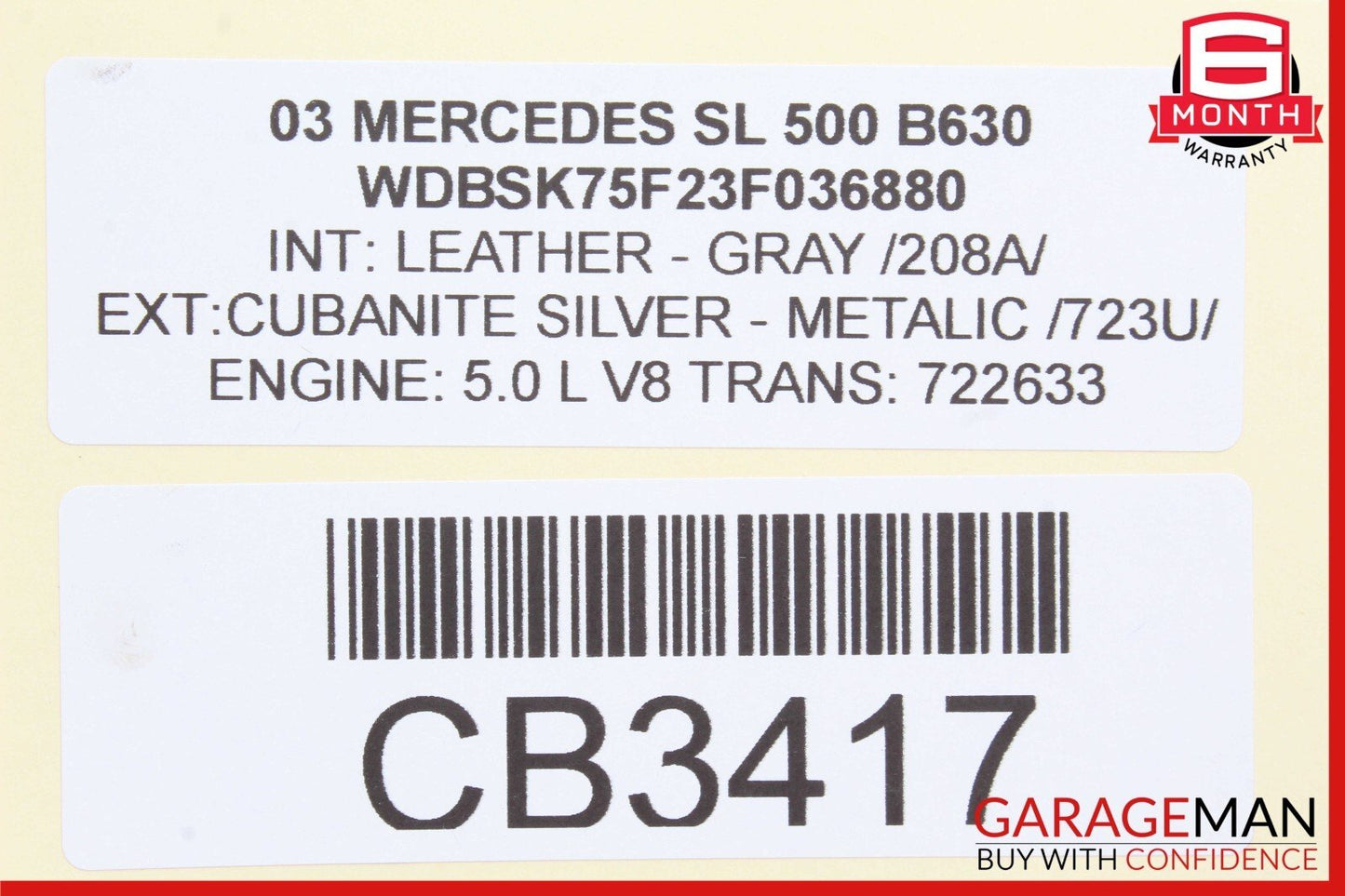 03-12 Mercedes R230 SL500 SL550 SL55 AMG Front Right Door Lock Latch Actuator
