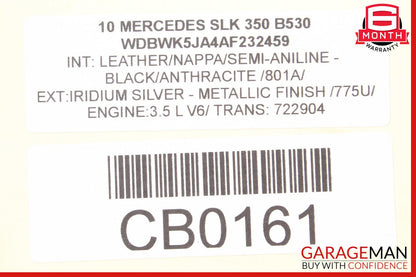 05-11 Mercedes R171 SLK350 Rear Left Spindle Knuckle Hub Bearing w/ Rotor Disc