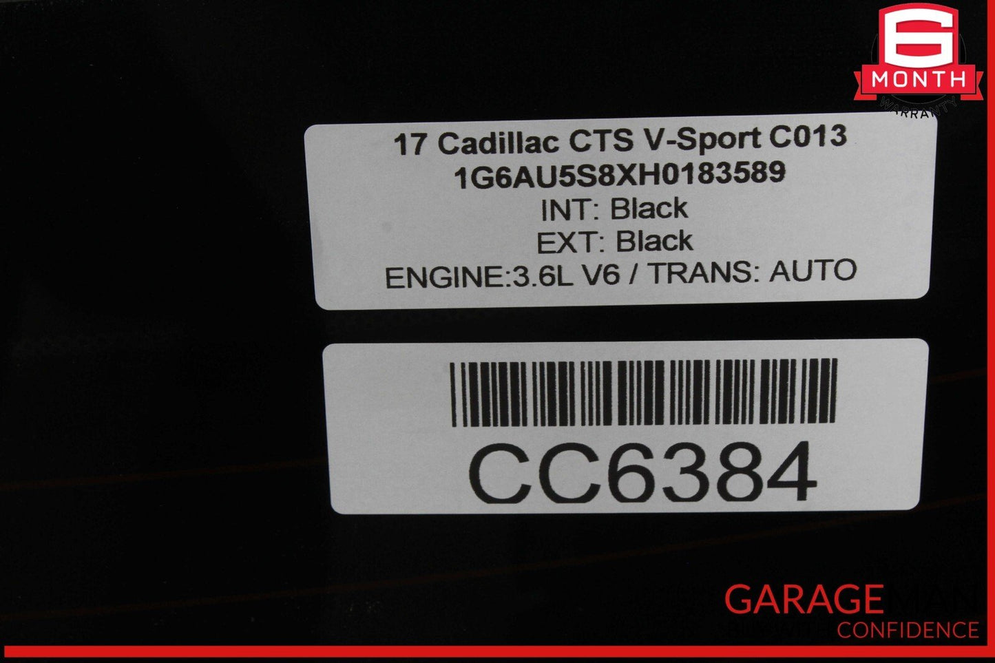 14-19 Cadillac CTS Sedan Rear Back Window Glass Heated OEM
