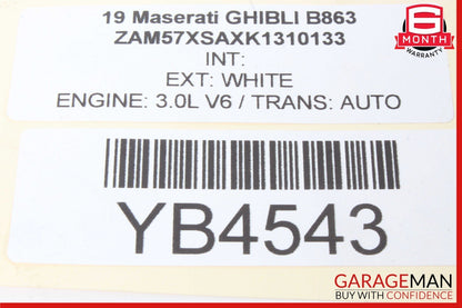 14-20 Maserati Ghibli Power Brake Booster Master Cylinder Reservoir Assembly OEM