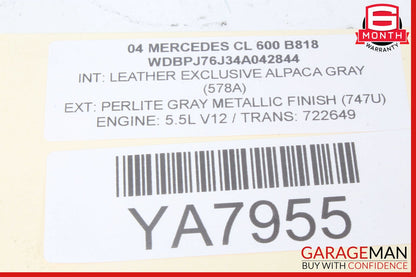 03-06 Mercedes W215 CL600 S500 Steering Wheel Air Bag Airbag OEM
