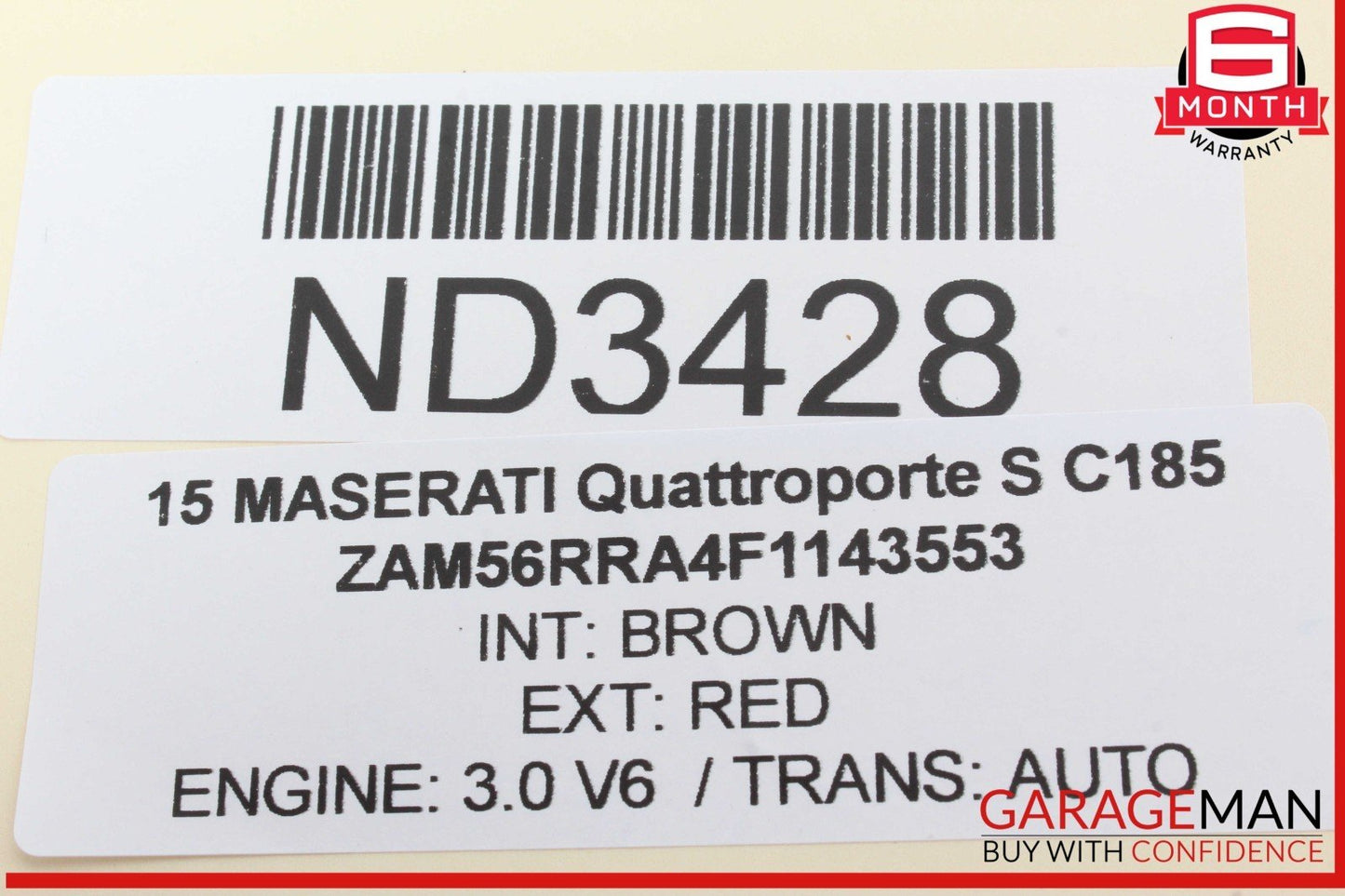 14-17 Maserati Quattroporte S Instrument Cluster Speedometer 670030595 OEM