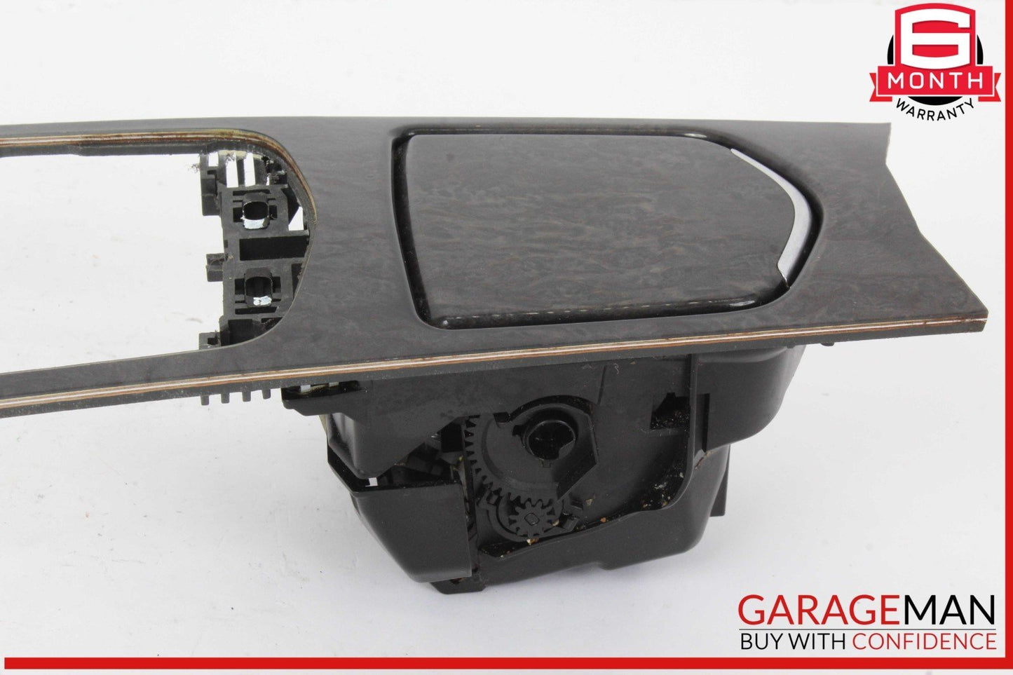 10-16 Porsche Panamera 970 Front Center Console Shifter Bezel Ash Tray Wood OEM
