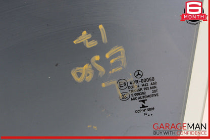 17-20 Mercedes W213 E300 Front Left Driver Side Door Window Auto Glass OEM