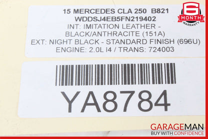 14-19 Mercedes W117 CLA250 CLA200 Power Brake Booster Master Cylinder Reservoir