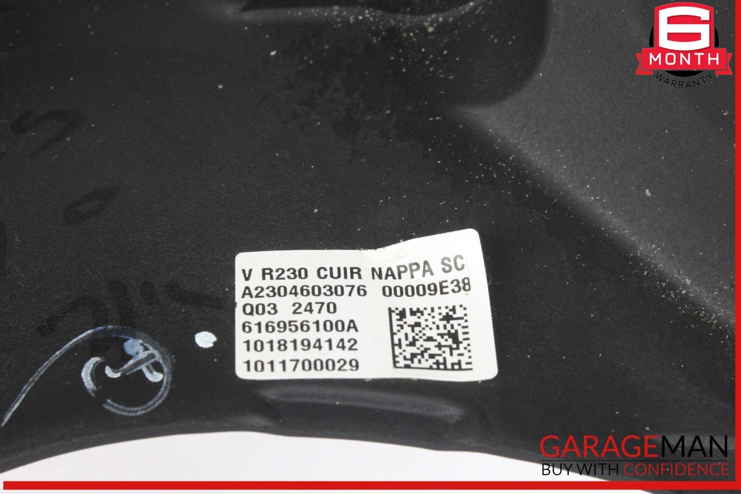 09-11 Mercedes R171 SLK300 SL550 CLS550 Sport Steering Wheel Nappa Black OEM