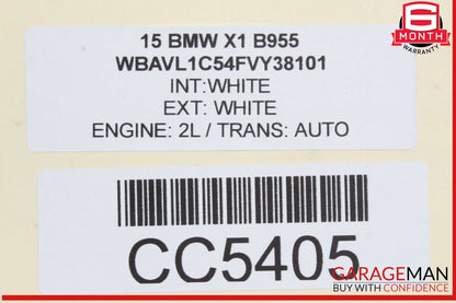 12-15 BMW X1 Front Right Passenger Side Door Shell White OEM