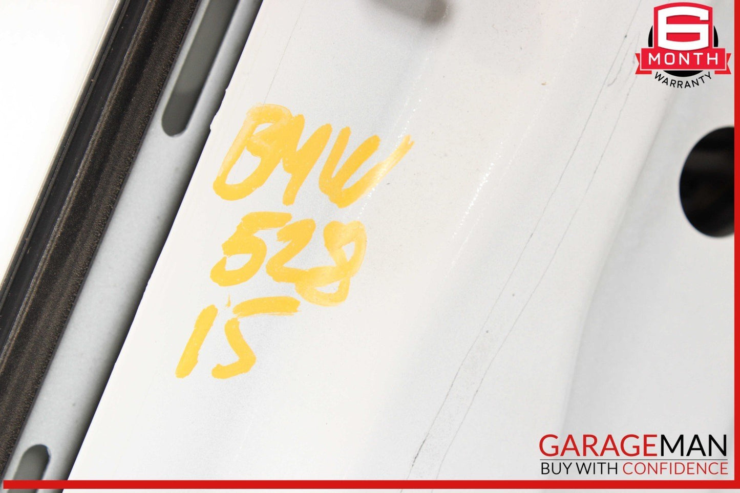 11-16 BMW 528i 535i 550i Front Left Driver Side Door Shell Panel White OEM