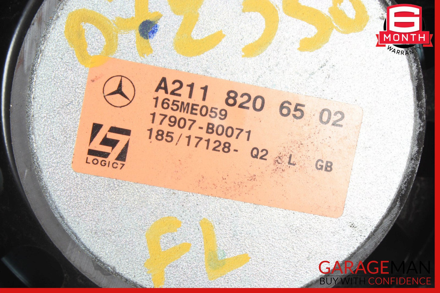 07-09 Mercedes W211 E350 Front & Rear Left Door Sound Speakers Set of 2