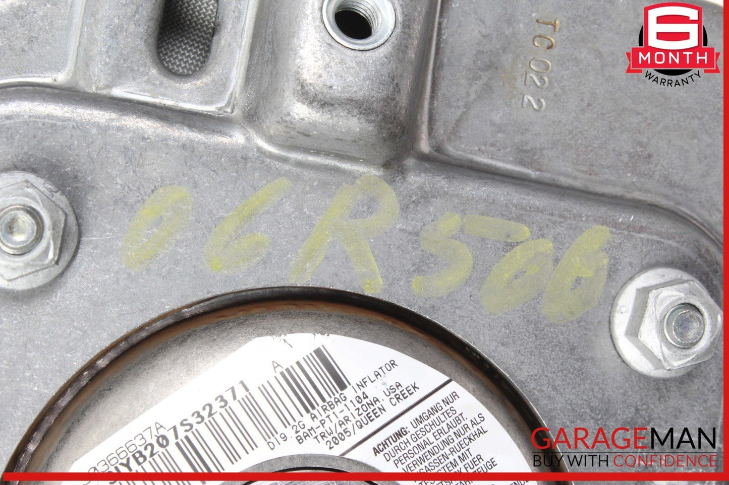 06-08 Mercedes W251 R500 Driver Side Steering Wheel Airbag Air Bag Gray
