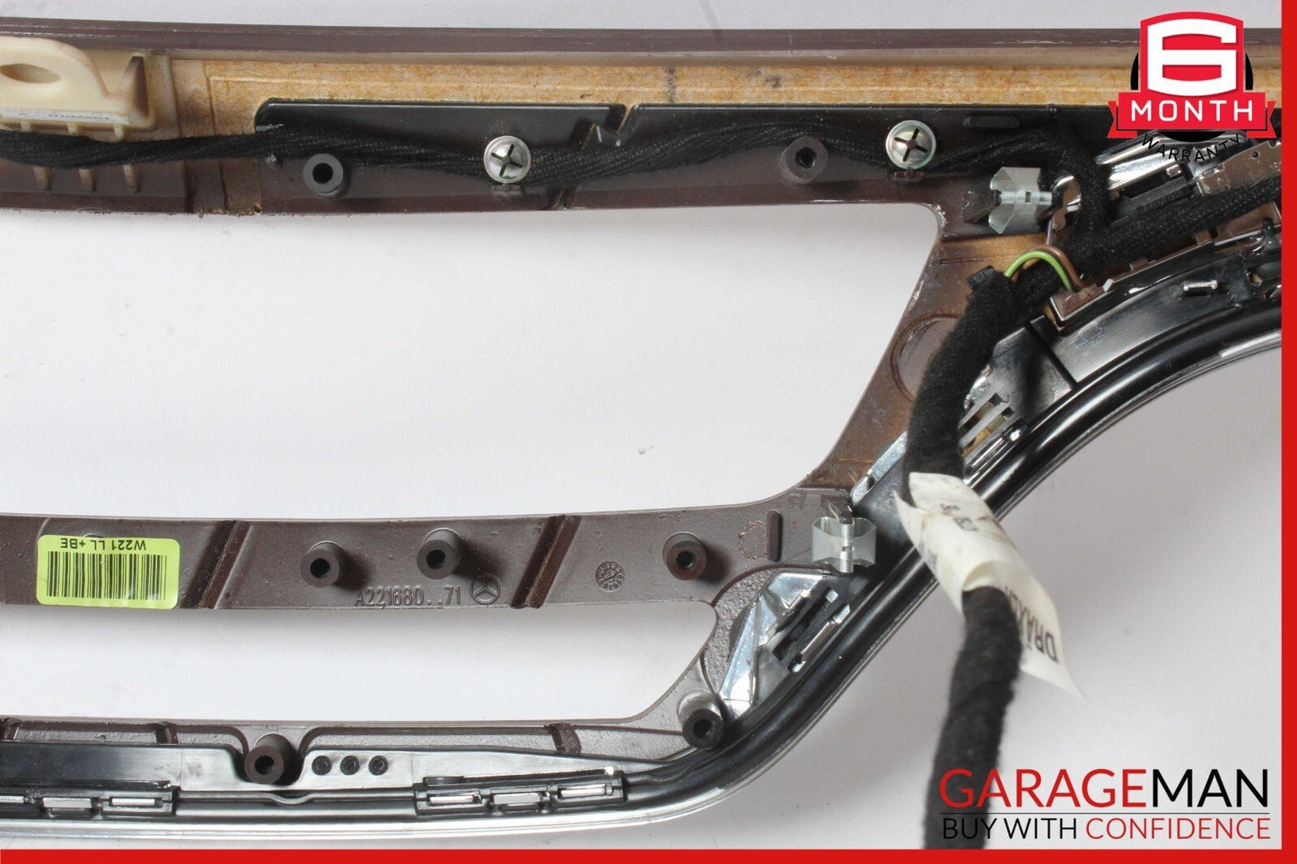 07-09 Mercedes W221 S550 Upper Center Dash Board Dashboard Trim Cover Bezel Wood