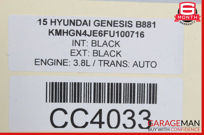 15-20 Hyundai Genesis 3.8L Gas Fuel Tank Reservoir Assembly OEM