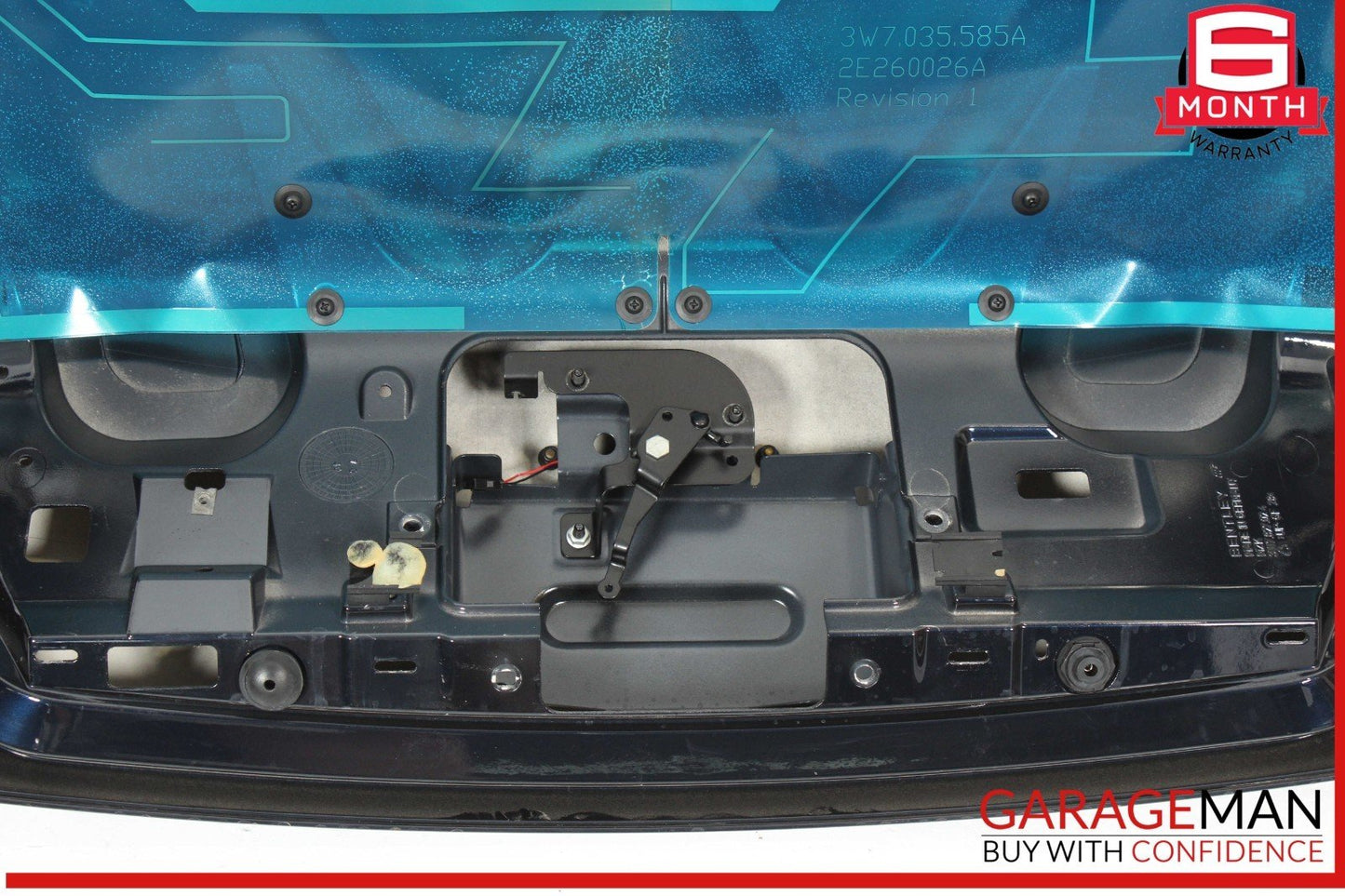 07-12 Bentley Continental GTC Convertible Trunk Lid Panel Assembly Blue OEM