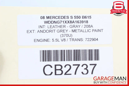 07-14 Mercedes W221 S550 S600 Front Left Wheel Carrier Spindle Knuckle Hub OEM