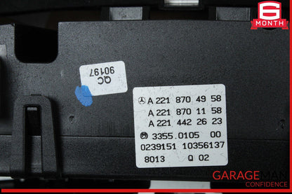 07-14 Mercedes W216 CL65 AMG Front Center Dash AC Control Panel w/ Clock OEM