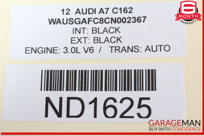 2012 Audi A7 - Speedometer Instrument Cluster PN: 4G8920981E