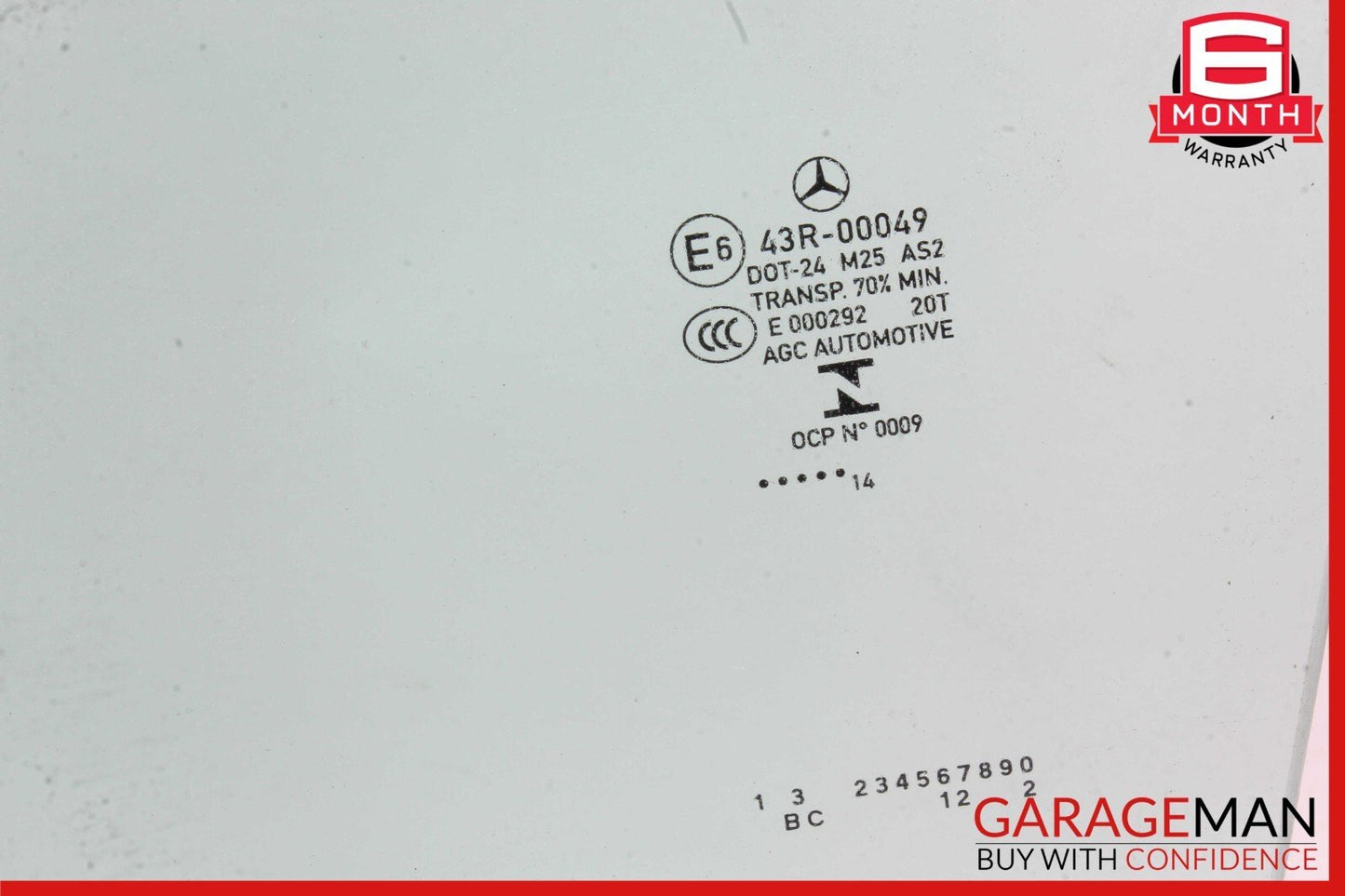 12-14 Mercedes W204 C250 C350 Coupe Front Left Driver Side Door Window Glass OEM