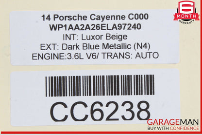 03-10 Porsche Cayenne 955 957 Sunroof Sun Roof Frame Glass Panel Assembly OEM