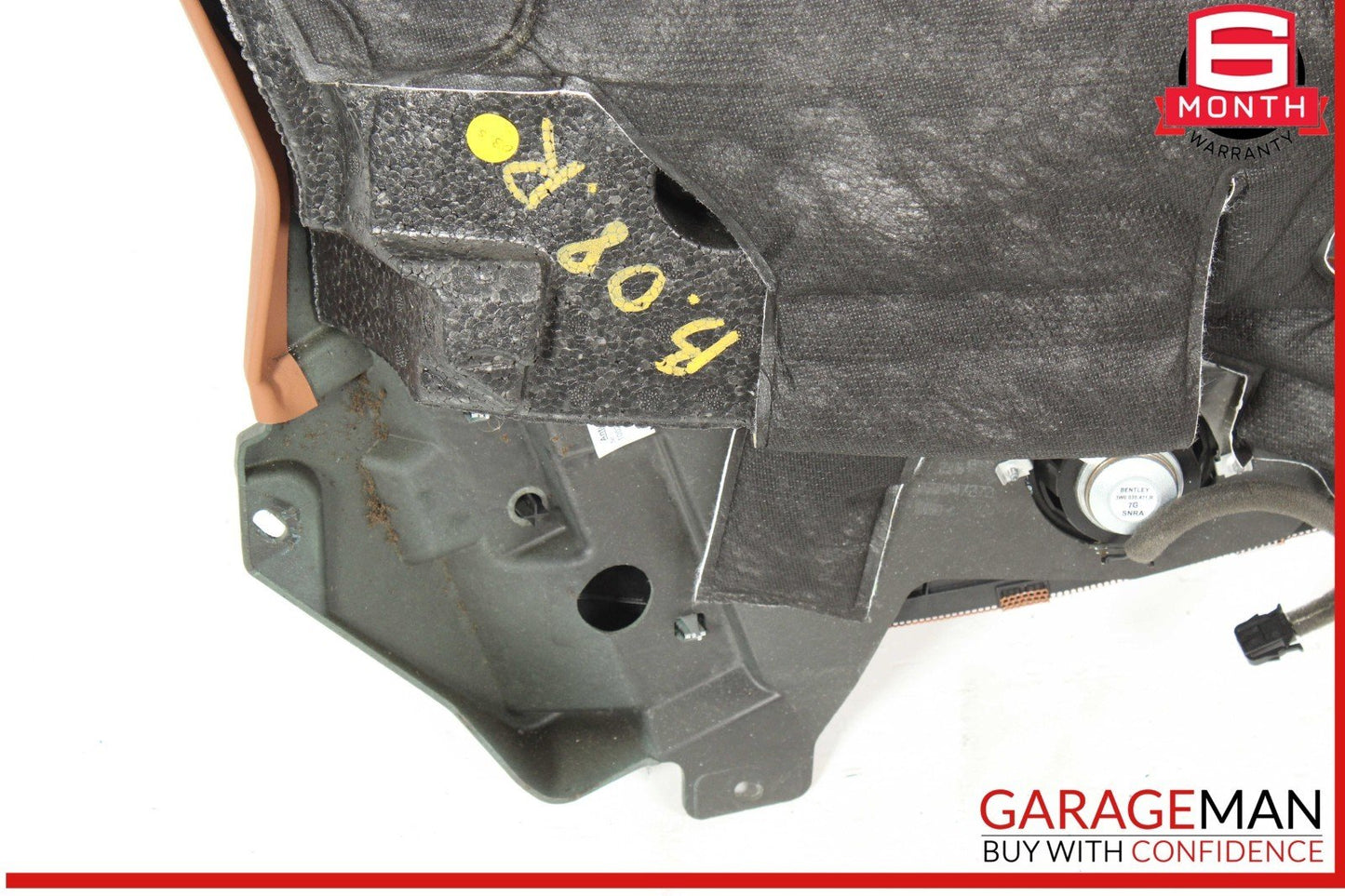 07-11 Bentley Continental GTC Rear Right Side Interior Door Panel Brown OEM