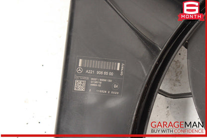 07-13 Mercedes W221 S550 S400 Engine Cooling Fan Motor Assembly 2215000993 OEM