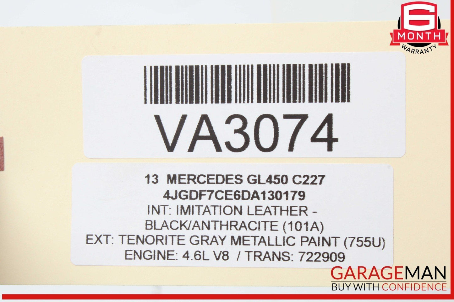 12-19 Mercedes X166 GL450 GL550 Rear Left Side Upper Lateral Control Arm OEM