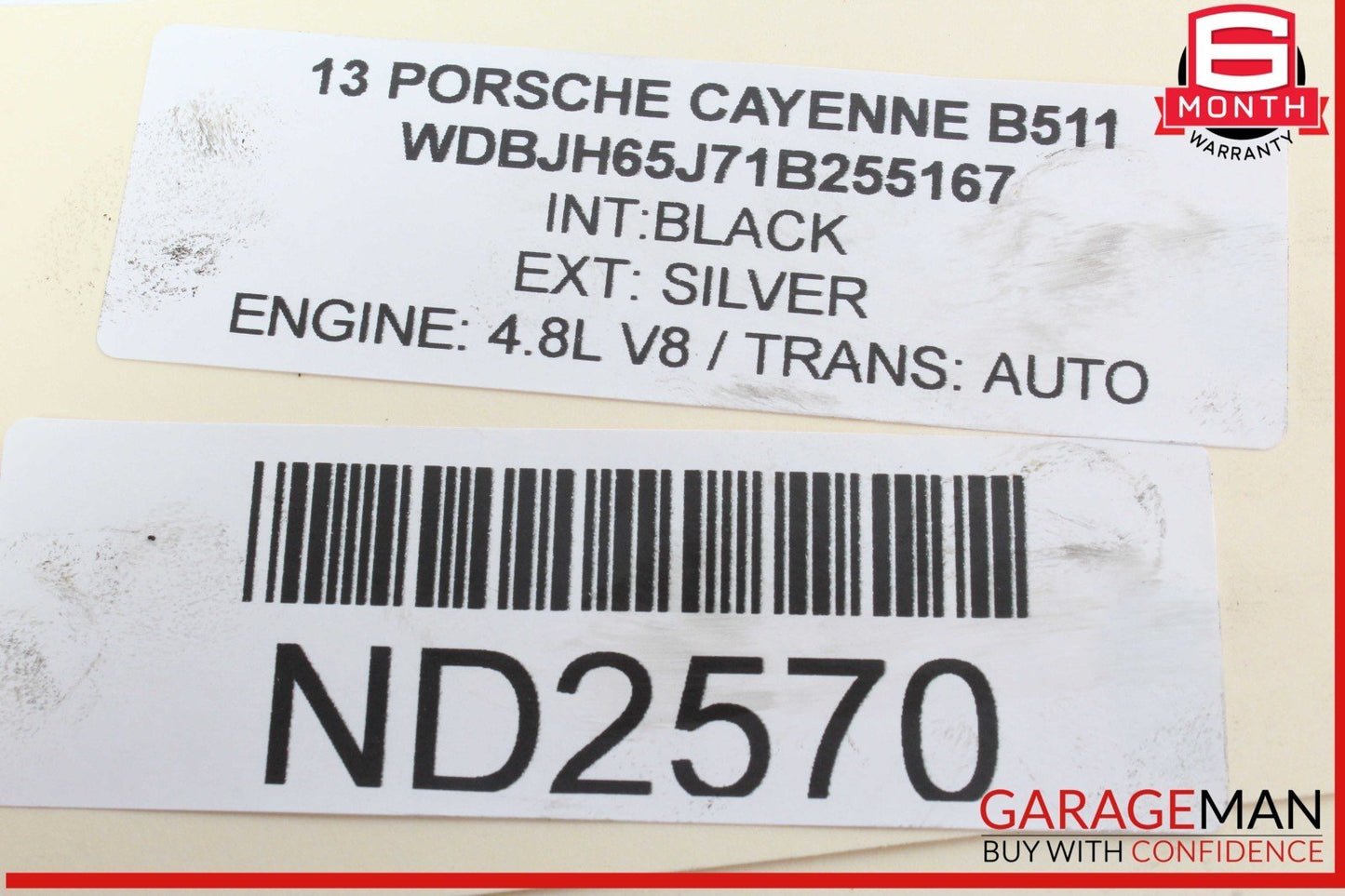 11-18 Porsche Cayenne 958 4.8L V8 Engine Lower Oil Pan 94810705510 OEM