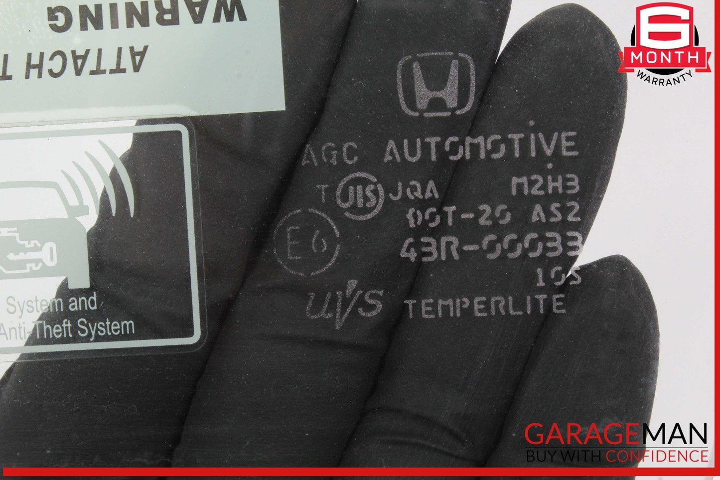 08-12 Honda Accord LX-P Front Left Door Window Auto Glass OEM