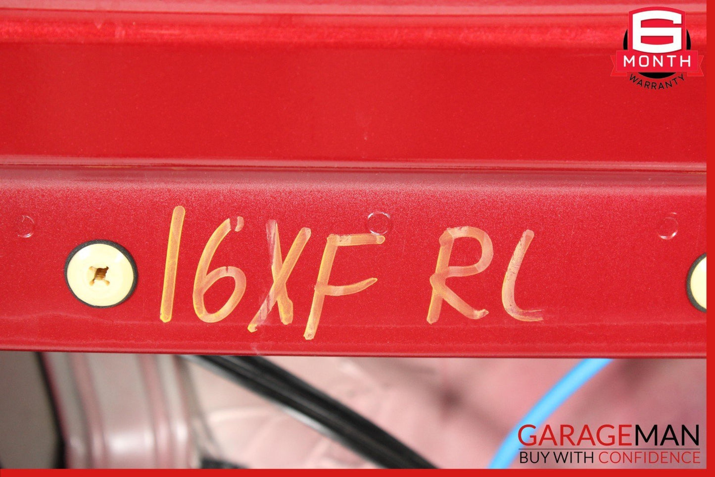 16-23 Jaguar XF Rear Left Driver Side Door Shell Panel Red OEM