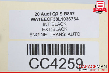 19-24 Audi Q3 Front Dash Dashboard Instrument Panel Cover Trim Assembly Black