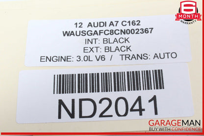 12-17 Audi A7 Front Left Driver Side Spindle Knuckle Wheel Hub 8K0407257 OEM
