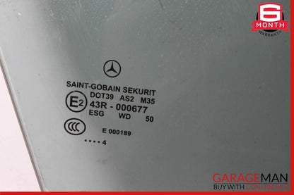 12-18 Mercedes W218 CLS550 CLS500 Front Right Side Door Window Auto Glass OEM