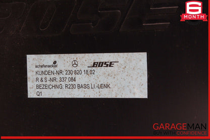 03-08 Mercedes R230 SL500 SL55 AMG BOSE Subwoofer Audio Radio Speaker