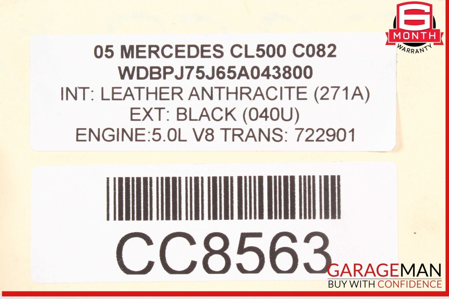 04-06 Mercedes W215 CL500 722.9 7G-Tronic Automatic Transmission Assy OEM 144k