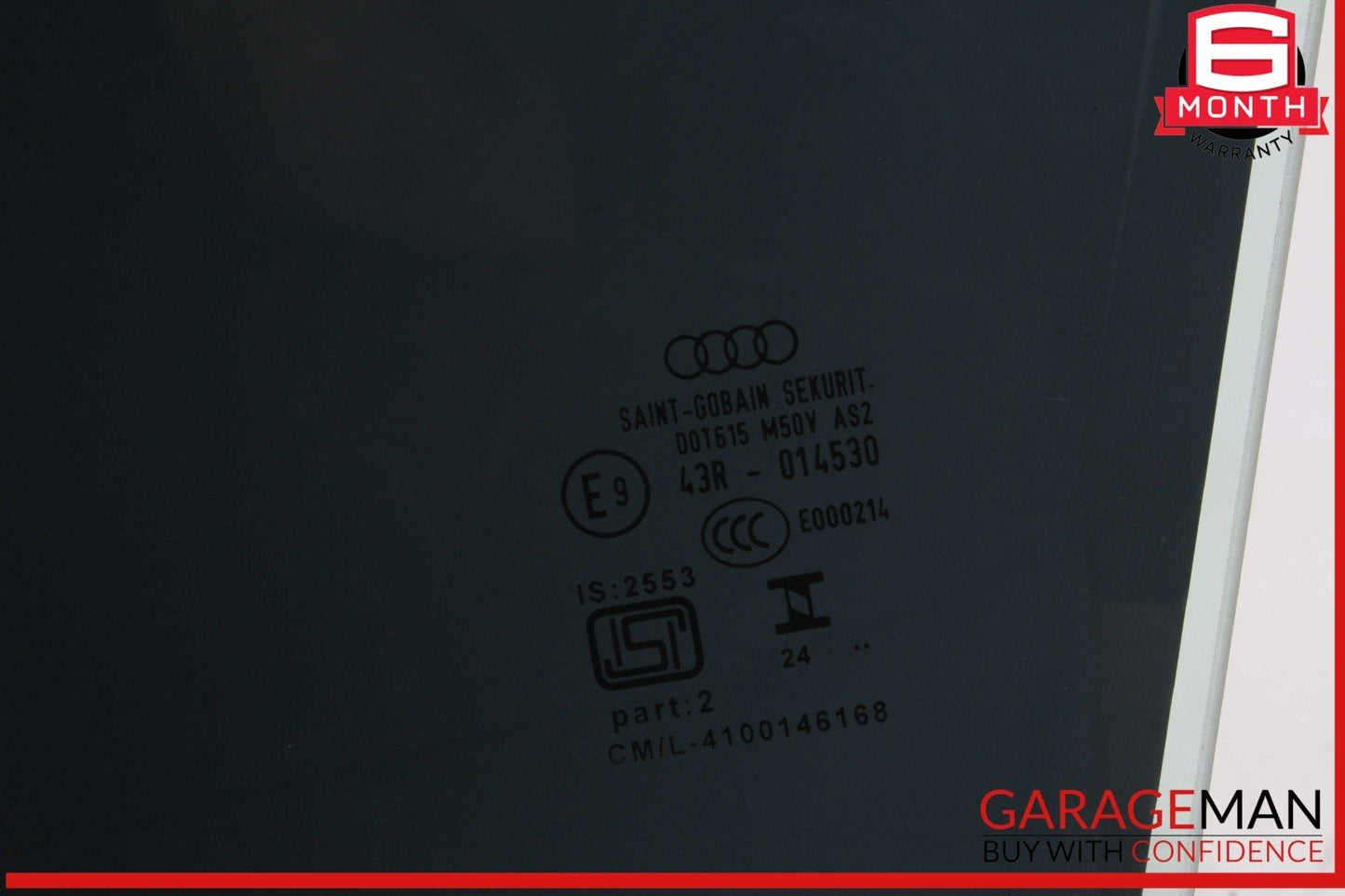 18-25 Audi Q5 Front Left Driver Side Door Window Glass 43R014530 OEM