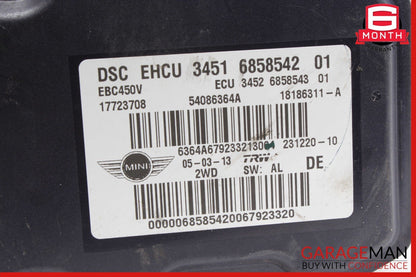 12-14 Mini Cooper ABS Anti Lock Brake Pump Module 3451 6858542 01 OEM