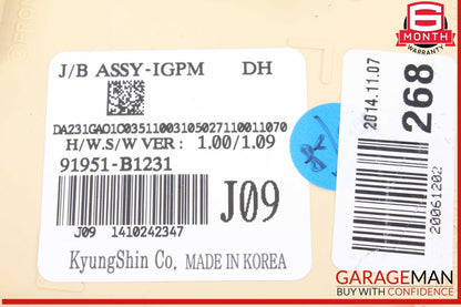15-20 Hyundai Genesis G80 Front Cabin Fuse Relay Junction Box 91951-B1231 OEM