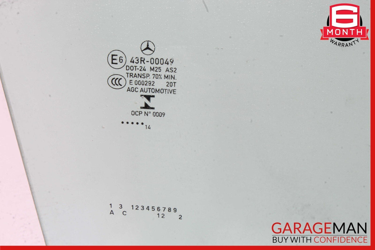 12-14 Mercedes W204 C250 C350 Coupe Front Right Side Door Window Glass OEM
