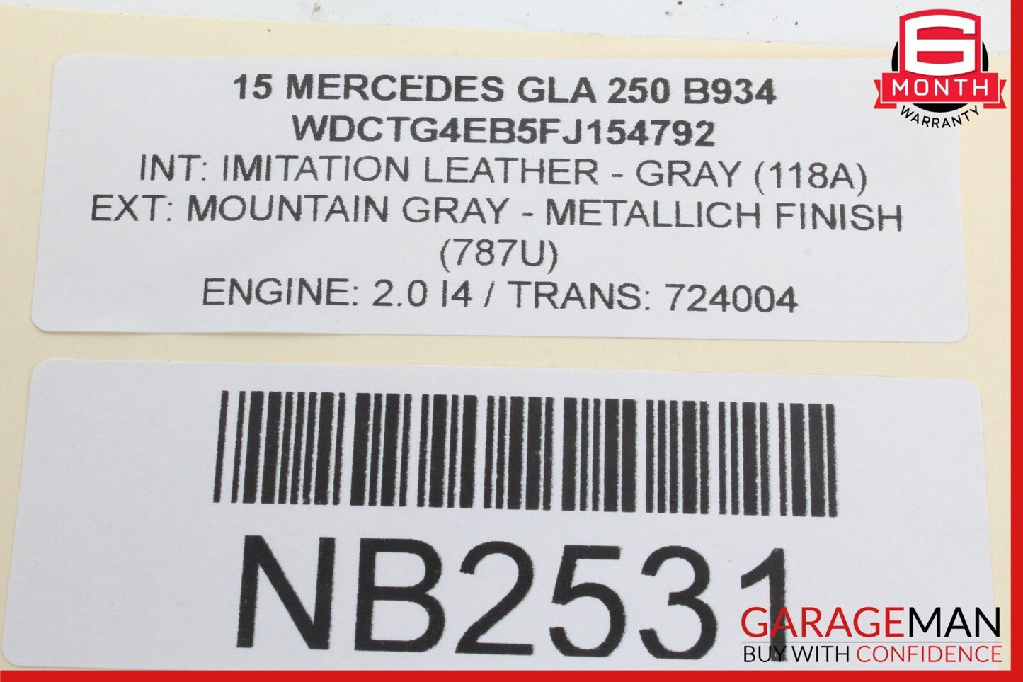 14-19 Mercedes X156 GLA250 Rear Right Spindle Knuckle Hub Rotor Disc w/ Caliper