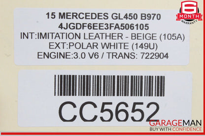 12-16 Mercedes X166 GL450 ML400 Dashboard Lower Left Side Knee Panel Cover OEM