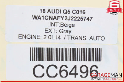 18-24 Audi Q5 SQ5 Rear Sub Frame Cross Member Cradle OEM