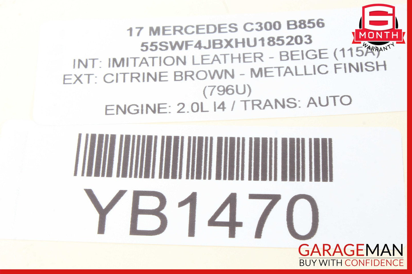 15-18 Mercedes W205 C300 Center Console Trim Bezel OEM