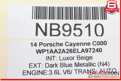 11-14 Porsche Cayenne 958 Rear Spoiler Wing Trim Bezel w/ Third 3rd Brake Light