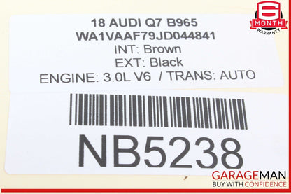 17-24 Audi Q7 Rear Left Driver Side Window Regulator Motor 4M0837461A OEM