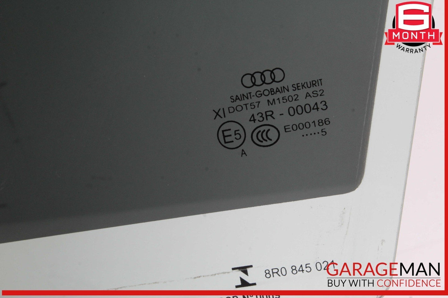 12-17 Audi Q5 Front Left Driver Side Door Window Glass 43R00043 OEM