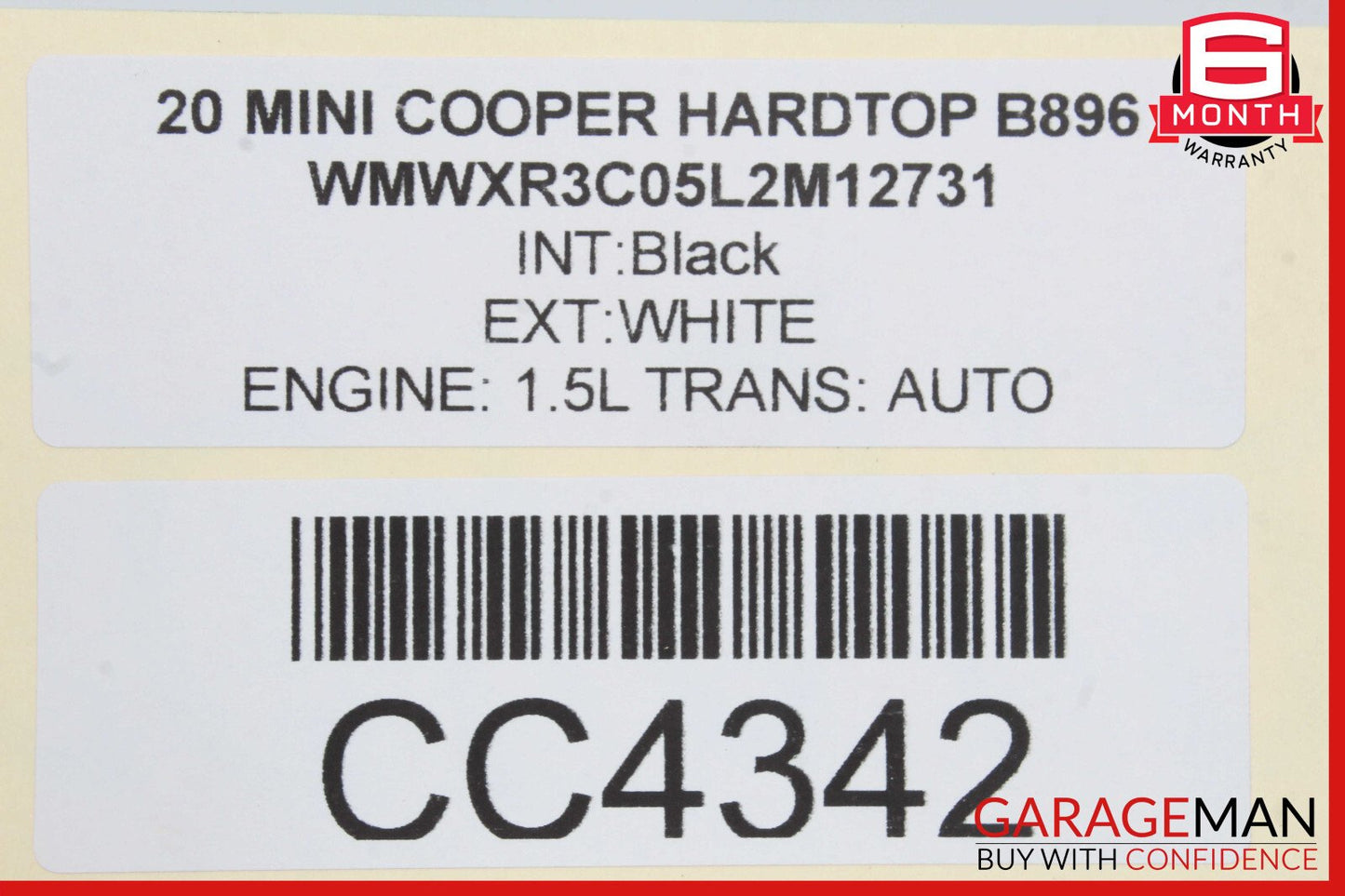20-24 Mini Cooper Gas Fuel Tank Reservoir OEM