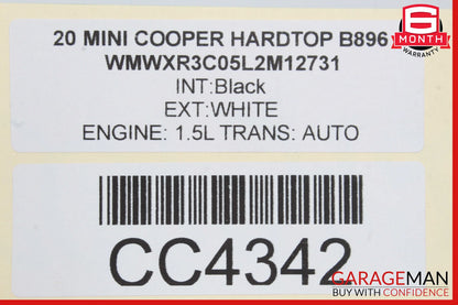 20-24 Mini Cooper Gas Fuel Tank Reservoir OEM