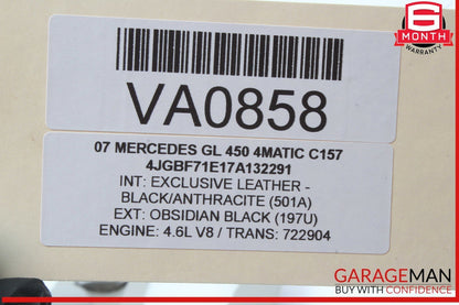 06-13 Mercedes X164 GL450 4MATIC ML350 Front Overhead Dome Light Lamp Gray OEM