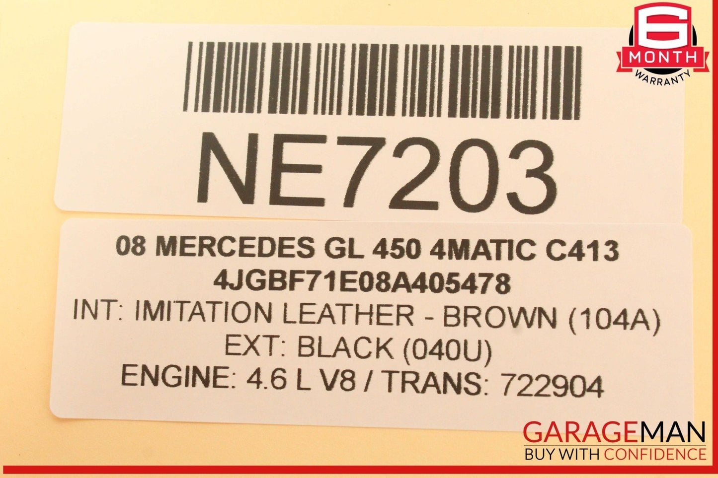 06-08 Mercedes X164 GL450 4MATIC Speedometer Instrument Cluster Gauge OEM