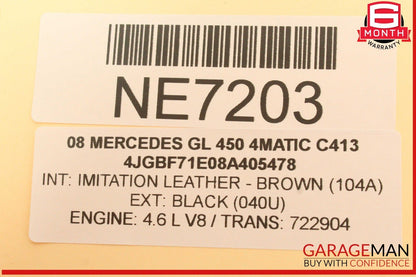 06-08 Mercedes X164 GL450 4MATIC Speedometer Instrument Cluster Gauge OEM